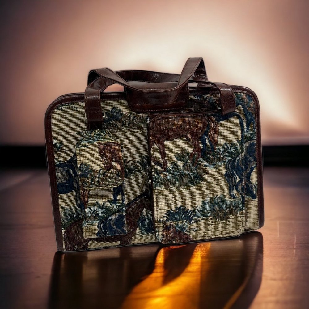 Western Horse Purse Tote Bag New with original tag and paper padding